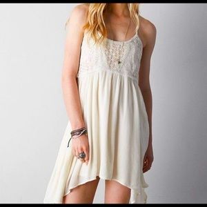 American Eagle Crocheted Babydoll Dress